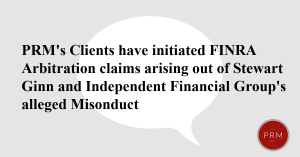 Our clients have filed FINRA arbitration claims arising out Stewart Ginn and IFG's alleged misconduct.