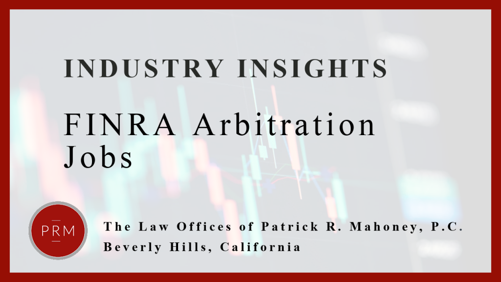 FINRA arbitration jobs