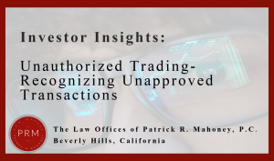 How investors can recognized unauthorized trading